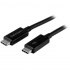 StarTech.com Cable Thunderbolt 3 USB C Macho, 1 Metro, Negro - Compatible con Thunderbolt, DisplayPort y USB  1