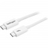StarTech.com Cable Thunderbolt 3 USB-C Macho - Thunderbolt 3 USB-C Macho, 1 Metro Blanco, para MacBook Pro  1