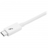 StarTech.com Cable Thunderbolt 3 USB-C Macho - Thunderbolt 3 USB-C Macho, 1 Metro Blanco, para MacBook Pro  2