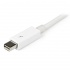 StarTech.com Cable Thunderbolt Macho - Thunderbolt Macho, 50cm, Blanco, para MacBook Pro a iMac  2