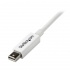 StarTech.com Cable Thunderbolt Macho - Thunderbolt Macho, 50cm, Blanco, para MacBook Pro a iMac  3