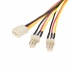 StarTech.com Cable 3-pin Molex Macho - 2x 3-pin Molex Macho, 30cm  1