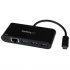 StarTech.com Hub USB C 3.0 Macho - 3x USB A 3.0/ 1x RJ-45, 5000 Mbit/s, Negro  1