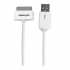 StarTech.com Cable de Carga Dock 30-pin Macho - USB A 2.0 Macho, 1 Metro, Blanco, para iPhone/iPod/iPad