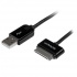StarTech.com Cable Cargador Conector Dock 30-pin - USB A 2.0, 1 Metro, Negro, para iPod/iPhone/iPad  1