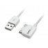 StarTech.com Cable Cargador Conector Dock 30-pin - USB A 2.0, Ángulo Derecho, 1 Metro, Blanco, para iPhone/iPod/iPad  3