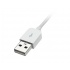 StarTech.com Cable Cargador Conector Dock 30-pin - USB A 2.0, Ángulo Derecho, 1 Metro, Blanco, para iPhone/iPod/iPad  5