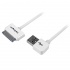 StarTech.com Cable USB A Macho - 30-pin Macho, Ángulo Izquierdo, 1 Metro, Blanco, para iPod/iPhone/iPad  2