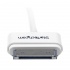 StarTech.com Cable USB A Macho - 30-pin Macho, Ángulo Izquierdo, 1 Metro, Blanco, para iPod/iPhone/iPad  4