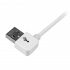 StarTech.com Cable USB A Macho - 30-pin Macho, Ángulo Izquierdo, 1 Metro, Blanco, para iPod/iPhone/iPad  5