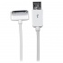 StarTech.com Cable Cargador Conector Dock 30-pin - USB A 2.0, Ángulo Hacia Abajo, 2 Metros, Blanco, para iPod/iPhone/iPad  1