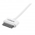 StarTech.com Cable USB A 2.0 - Apple 30-p, 30cm, Blanco, para iPod/iPhone/iPad  3