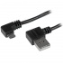 StarTech.com Cable USB A Macho - Micro USB B Macho, Ángulo Derecho, 2 Metros, Negro  1