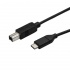 StarTech.com Cable USB-C Macho - USB-B Macho para Impresora, 3 Metros, Negro ― ¡Compra y recibe $100 de saldo para tu siguiente pedido! Limitado a 15 unidades por cliente  1