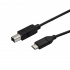 StarTech.com Cable USB C Macho - USB B Macho, 50cm, Negro  1