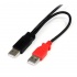 StarTech.com Cable Micro-USB Macho - 2x USB Macho, 30cm, Negro  2