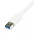StarTech.com Tarjeta Ethernet Externa USB 3.0 con Hub, Alámbrico, 1x RJ-45, Blanco  3