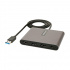 StarTech.com Adaptador USB 3.0 Macho - 4x HDMI Hembra, Gris  1
