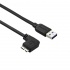 StarTech.com Cable Delgado de Micro USB 3.0, Ángulo Izquierdo, 50cm, Negro  1