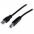 StarTech.com Cable USB 3.0, USB A Macho - USB B Macho, 1 Metro, Negro  1