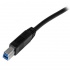 StarTech.com Cable USB 3.0 A Macho - USB B Macho, 2 Metros, Negro  3