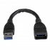 StarTech.com Cable USB A 3.0 Macho - USB A 3.0 Hembra, 15cm, Negro  1