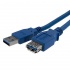 StarTech.com Cable USB A Macho - USB A Hembra, 1 Metro, Azul  1