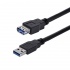 StarTech.com Cable USB A Macho - USB A Hembra, 1 Metro, Negro  1