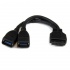 StarTech.com Adaptador IDC Hembra - 2x USB 3.0 A Hembra, 15cm, Negro  1