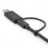 Startech.com Cable USB-C Macho - USB-C/USB-A Macho, 1 Metro, Negro  6