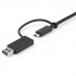 Startech.com Cable USB-C Macho - USB-C/USB-A Macho, 1 Metro, Negro  7