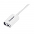 StarTech.com Cable de Extensión USB 2.0 A Macho - USB A Hembra, 2 Metros, Blanco  3