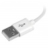 StarTech.com Cable de Carga Certificado MFi Lightning Macho - USB 2.0 Macho, 15cm, Blanco, para iPod/iPhone/iPad  4