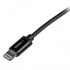 StarTech.com Cable de Carga Certificado MFi Lightning Macho - USB A 2.0 Macho, 1 Metro, Negro, para iPod/iPhone/iPad  2