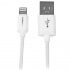 StarTech.com Cable de Carga Certificado MFi Lightning Macho - USB A 2.0 Macho, 1 Metro, Blanco, para iPod/iPhone/iPad  1