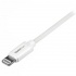 StarTech.com Cable de Carga Certificado MFi Lightning Macho - USB A 2.0 Macho, 1 Metro, Blanco, para iPod/iPhone/iPad  2