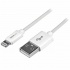 StarTech.com Cable de Carga Certificado MFi Lightning Macho - USB A 2.0 Macho, 1 Metro, Blanco, para iPod/iPhone/iPad  3