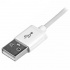 StarTech.com Cable de Carga Certificado MFi Lightning Macho - USB A 2.0 Macho, 1 Metro, Blanco, para iPod/iPhone/iPad  4