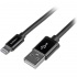 StarTech.com Cable de Carga Certificado MFi Lightning Macho - USB A 2.0 Macho, 2 Metros, Negro, para iPod/iPhone/iPad  3