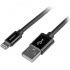 StarTech.com Cable de Carga Certificado MFi Lightning Macho - USB A 2.0 Macho, 2 Metros, Negro, para iPod/iPhone/iPad - Imagen adicional 2