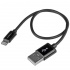 StarTech.com Cable Lightning 8-pin - USB A 2.0, 30cm, Negro, para iPod/iPhone/iPad  3