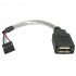StarTech.com Cable Adaptador para Tarjeta Madre USB 2.0 Hembra - IDC 4-pin Hembra, 15cm  1