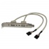 StarTech.com Adaptador de Placa USB A Hembra de 2 Puertos  1