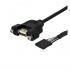 StarTech.com Cable USB 2.0, IDC Hembra - USB A Hembra, 90cm, Negro  1