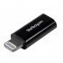 StarTech.com Adaptador Lightning Macho - Micro USB Hembra, Negro, para iPhone/iPod/iPad  1