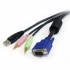 StarTech.com Cable KVM USBVGA4N1A6, USB/VGA/3.5mm Macho - USB/VGA/3.5mm Macho, 1.8 Metros, Negro  3