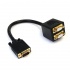 StarTech.com Adaptador VGA Macho - 2x VGA Hembra, 30cm, Negro  2