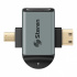 Steren Adaptador Mini HDMI Macho - Micro HDMI Macho, Gris  1