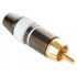 Steren Conector Refrozado RCA Macho, Negro/Blanco  1