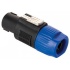 Steren Conector Speakon tipo Neutrik para 2 Vías, Negro/Azul  1